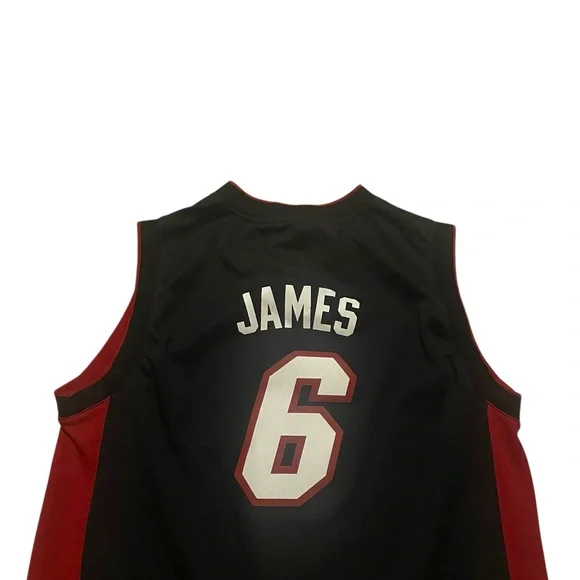 y2k miami heat lebron james adidas nba basketball jersey tank top